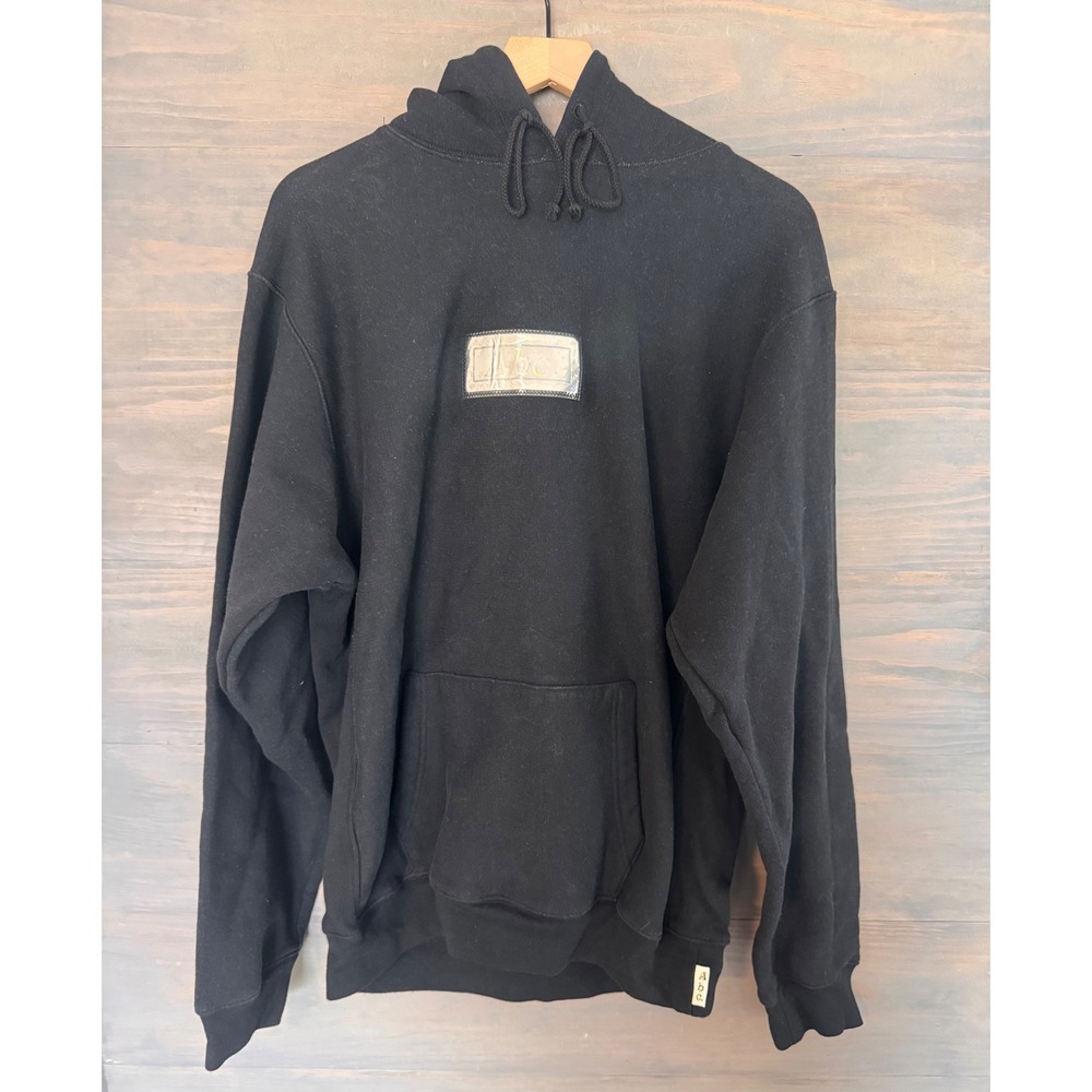 Advisory Board Crystals Abc Black Holographic Patch Pullover Hoodie Mens XL Kith